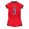 Baby Fußballbekleidung England Luke Shaw #3 Auswärtstrikot WM 2022 Kurzarm (+ kurze hosen)